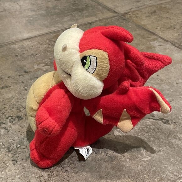 NeoPets 2002 Red Scorchio Winged Dragon Plush Stuffed Animal Toy 7" Vintage - Picture 3 of 12